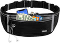 USHAKE Slim Running Belt, Workout Fanny Pack for Men Women,Exercise Waist Pack for Apple Iphone Holder, Runner Belt for Running Walking Cycling Camping Gym